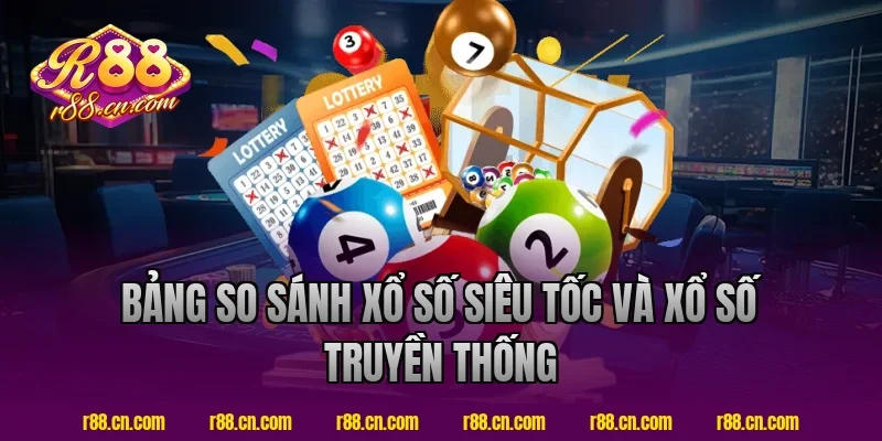 Bảng So Sánh Xổ Số Siêu Tốc R88 Và Xổ Số Truyền Thống