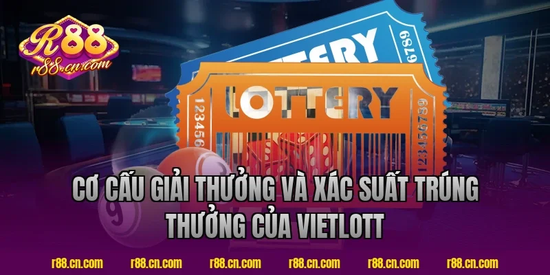 Cơ cấu giải thưởng và xác suất trúng thưởng của Vietlott R88