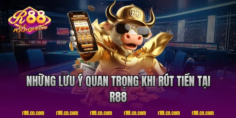 Những lưu ý quan trọng khi rút tiền tại R88